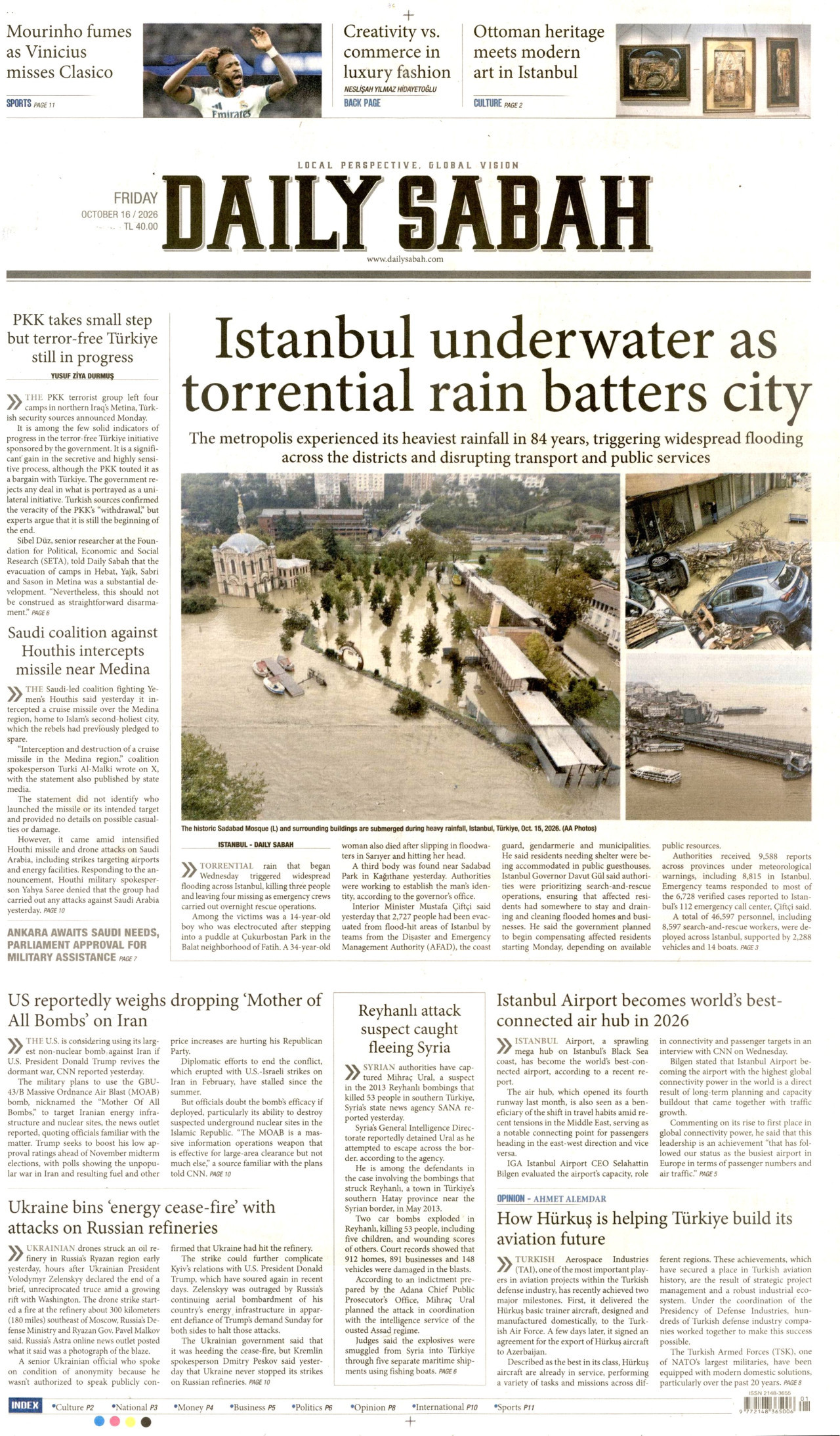 Daily Sabah Gazetesi gazetesi manşeti