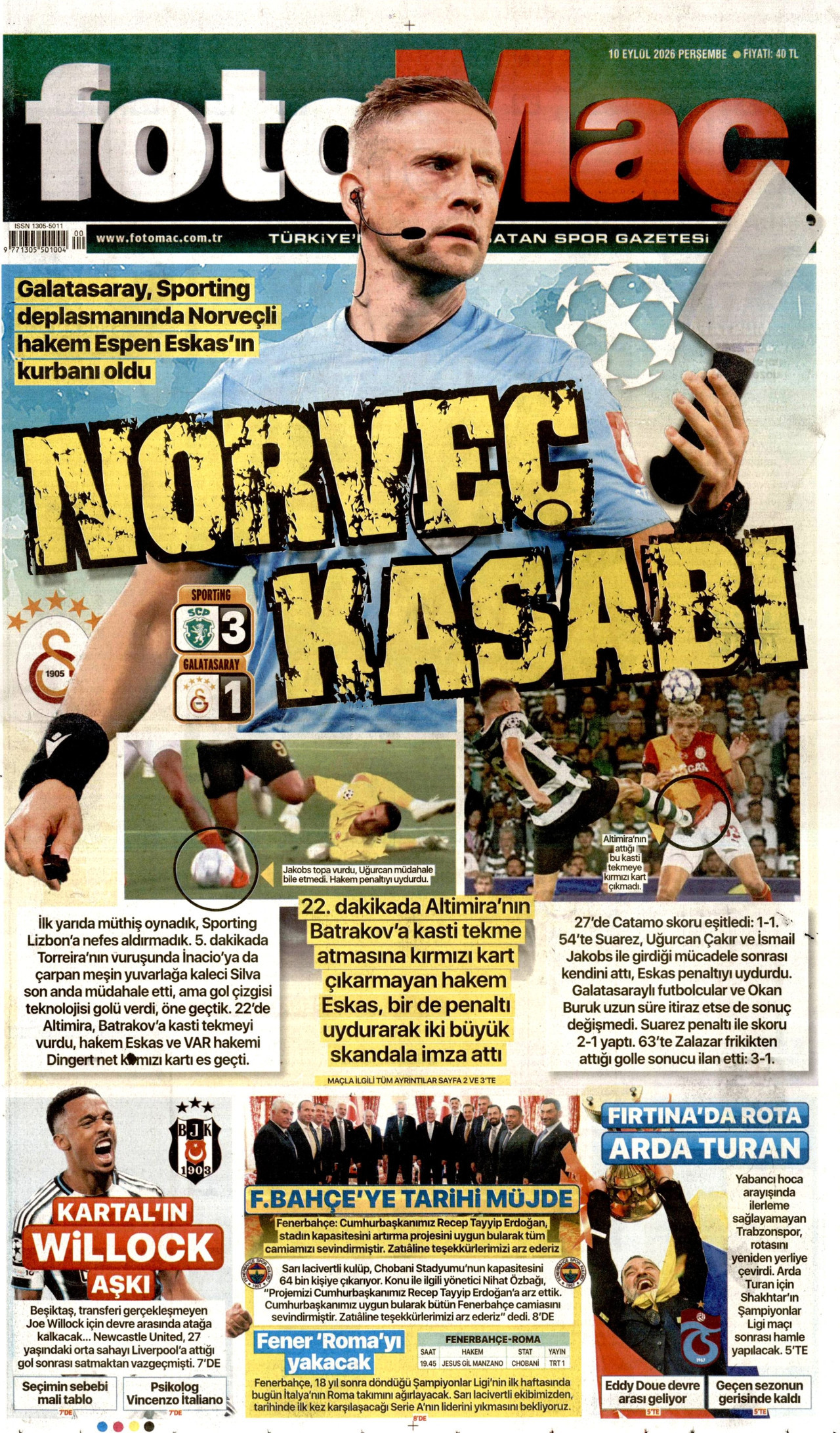Fotomaç Gazetesi gazetesi manşeti